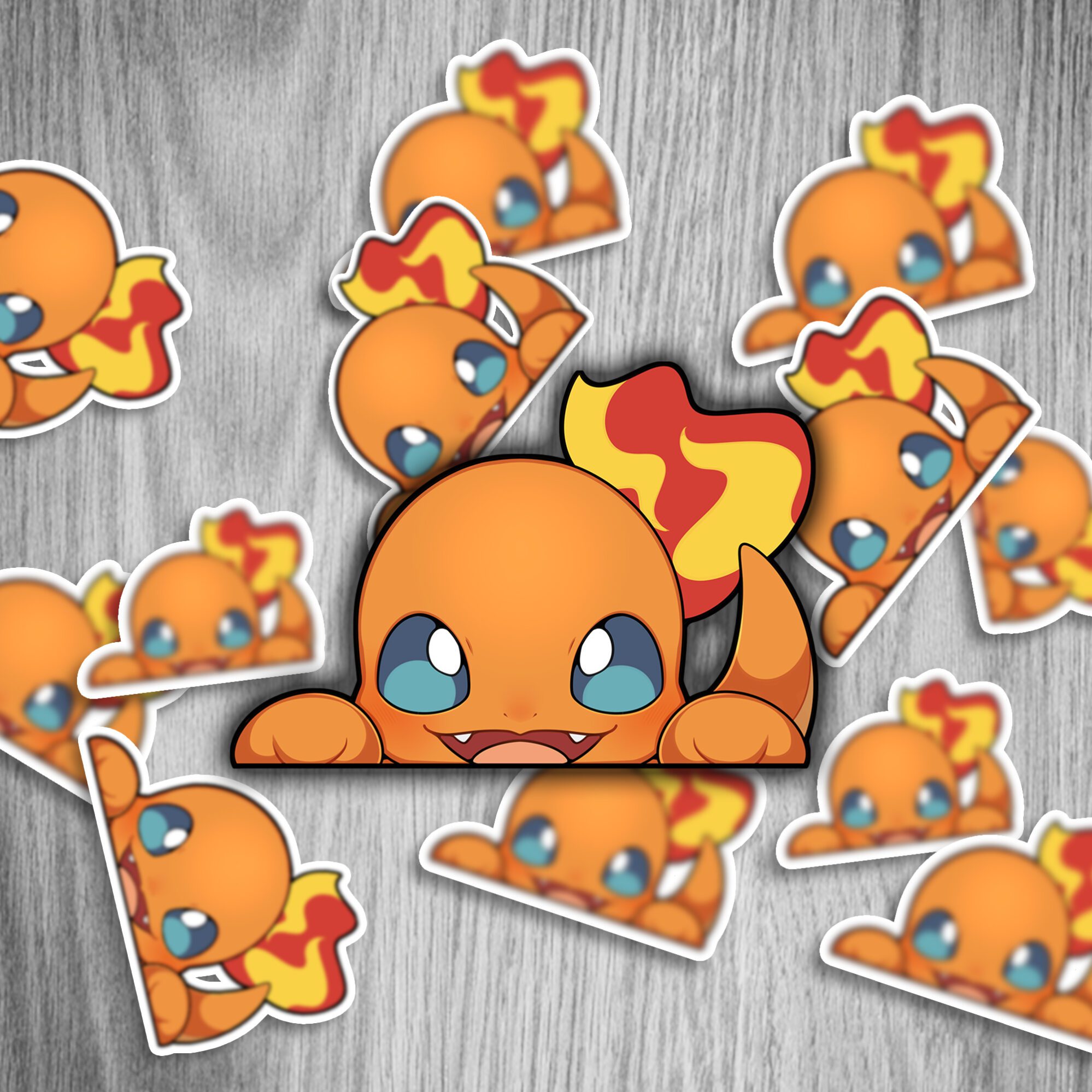 Pokémon Gen 1 Starter Sticker Set 2 Pokemon Sticker Gen 1 Starter Set: Shiggy, Glumanda & Bisasam