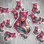 Spirit Blossom Ahri Sticker aus League of Legends – 2 Stück