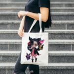Pokemon Baumwolltasche – Weiße Umhängetasche mit Druck für Fans