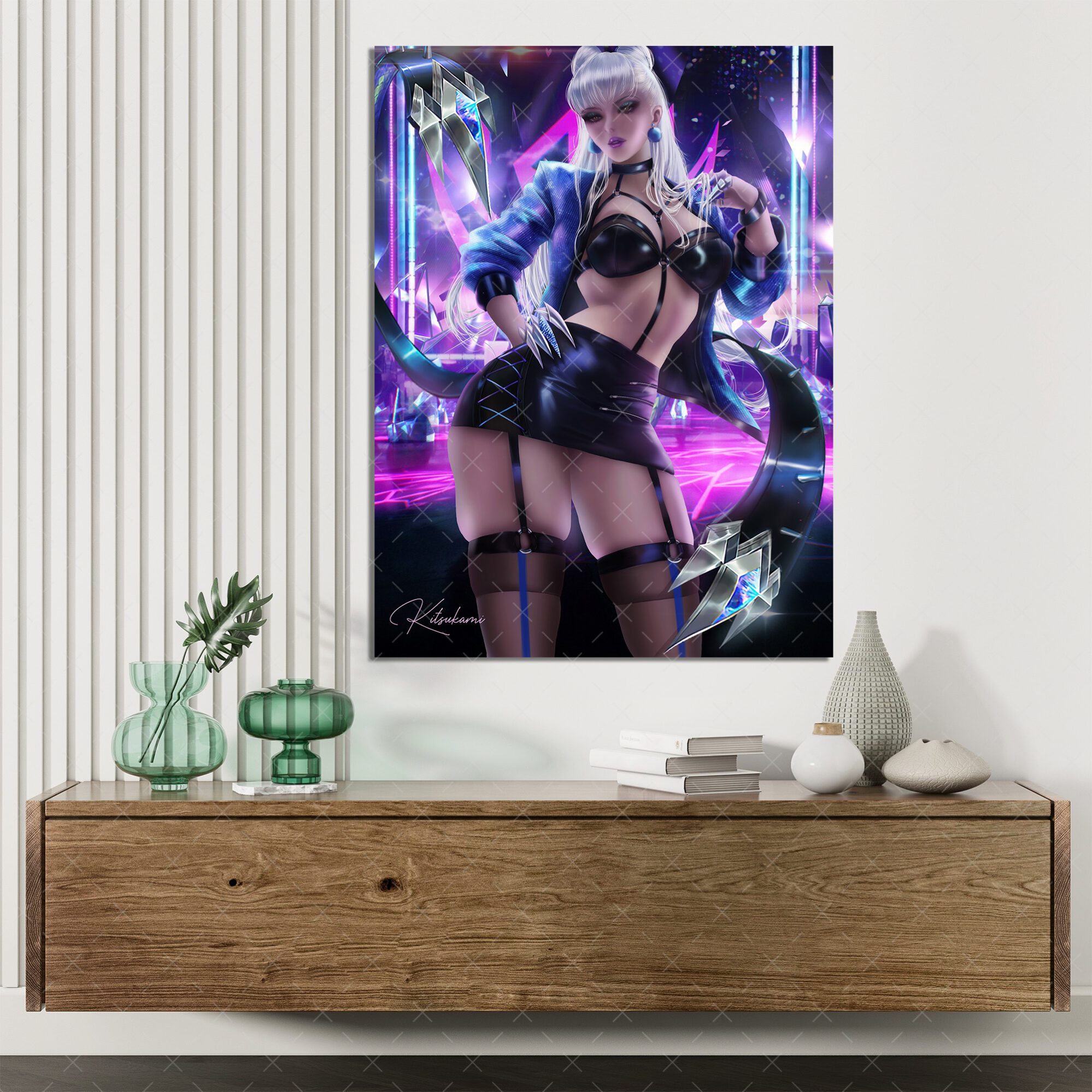 Evelynn KDA Poster aus League of Legends – Ein Muss für jeden Gamer, verfügbar in A4 & A3 1 Evelynn KDA Poster aus League of Legends – Ein Muss für jeden Gamer, verfügbar in A4 & A3