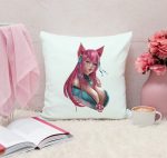 League of Legends Kissen mit Spirit Blossom Ahri Motiv