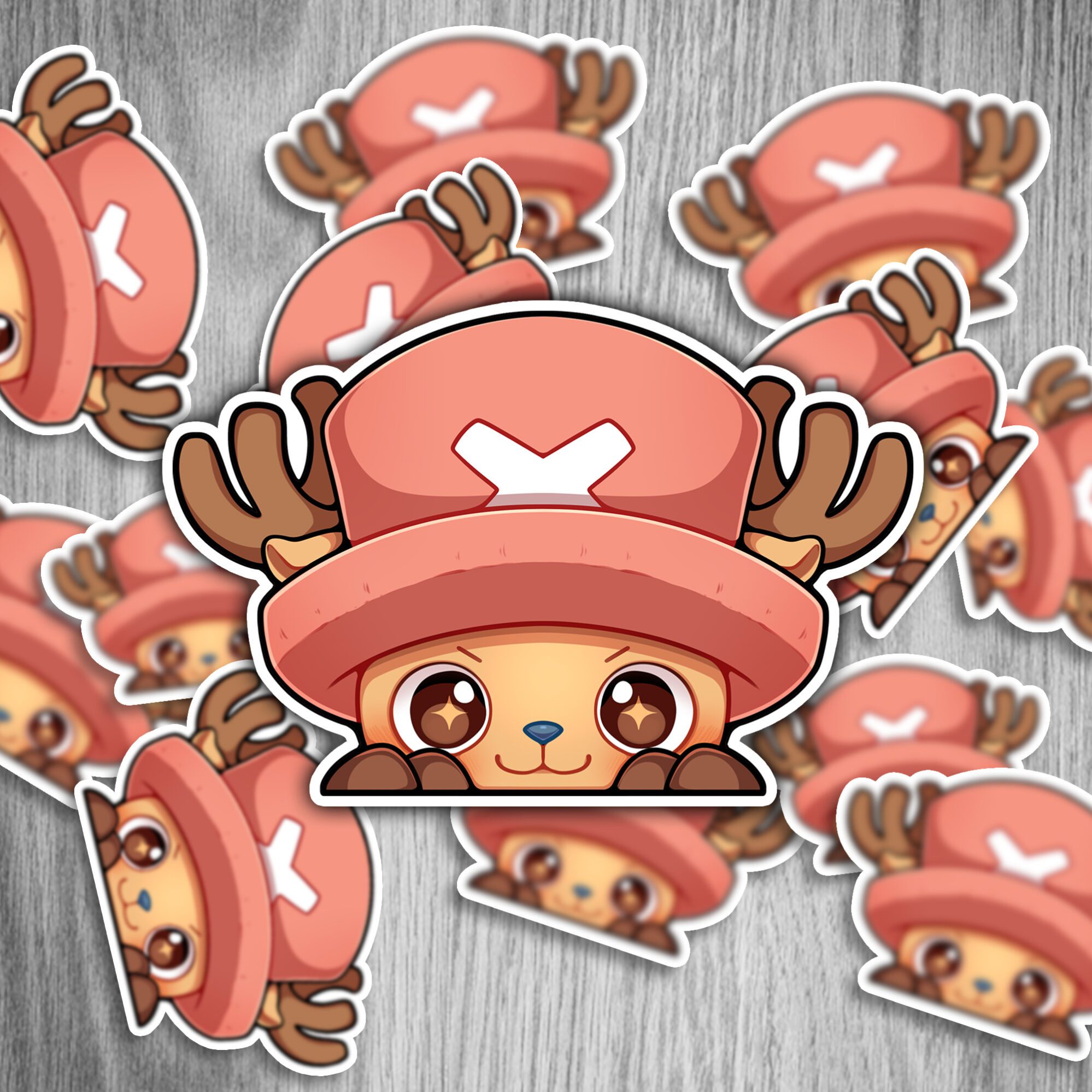 One Piece Peeker Set - Anime Sticker - 12cm, 6 Stück 2 One Piece Peeker Set - Anime Sticker - 12cm, 6 Stück