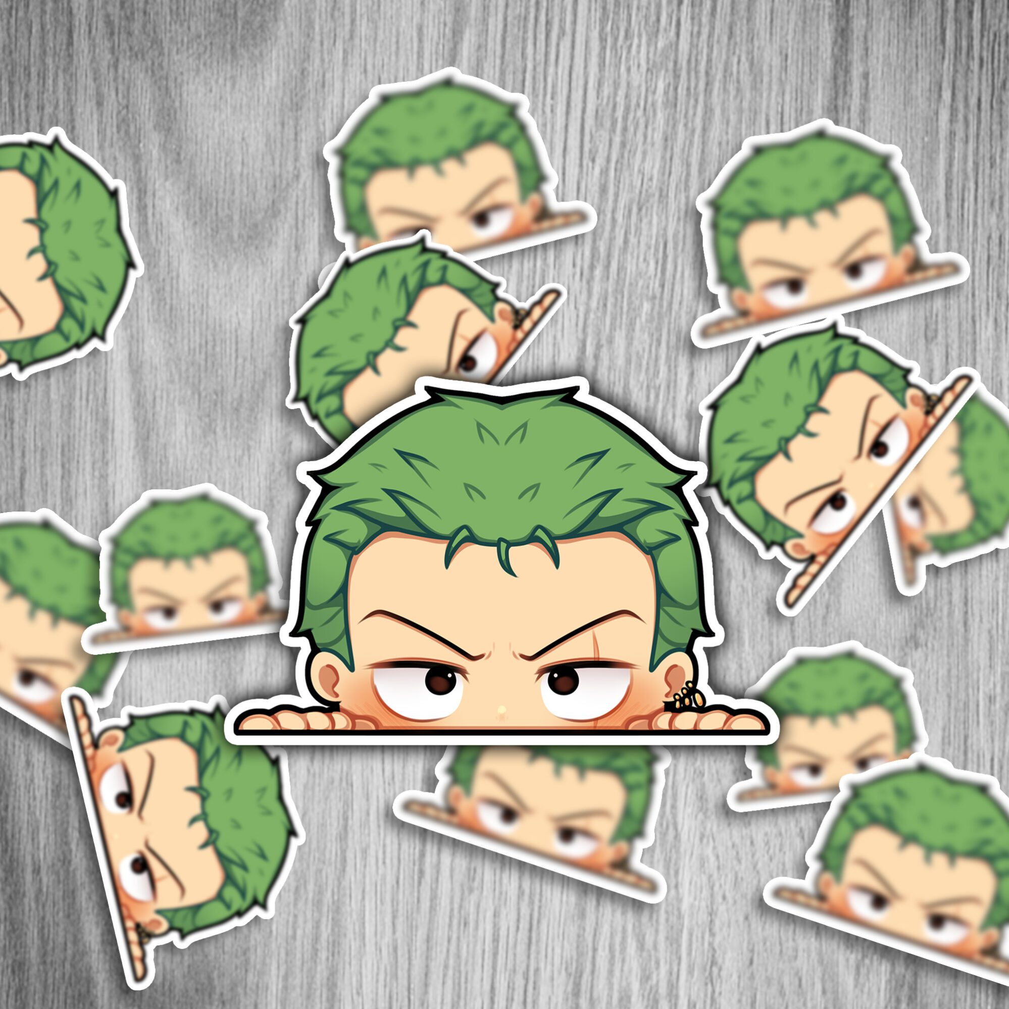 One Piece Peeker Set - Anime Sticker - 12cm, 6 Stück 7 One Piece Peeker Set - Anime Sticker - 12cm, 6 Stück