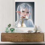 Frieren Anime Poster auf A3 und A4 Semi Glossy Papier