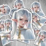 Frieren Sticker aus dem Anime "Frieren: Beyond Journey's End" - 2 Stück