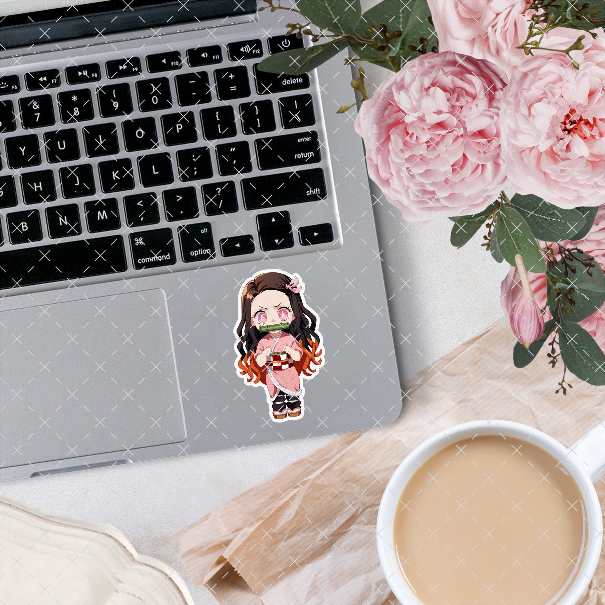 Nezuko Demon Slayer Sticker – Set mit 2 Stück, wasser- und UV-beständig, eigene Herstellung 2 Nezuko Demon Slayer Sticker – Set mit 2 Stück, wasser- und UV-beständig, eigene Herstellung