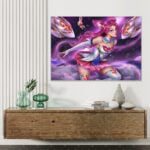 League of Legends Poster – Star Guardian Kai’Sa Motiv, Gaming-Dekoration für Zuhause
