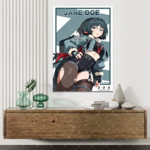 Jane Doe Poster aus Zenless Zone Zero – Hochwertiger Druck auf langlebigem Posterpapier