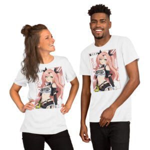 Zenless Zone Zero T-Shirt – Nicole Demara Design – Unisex Baumwollshirt in Weiß-Schwarz