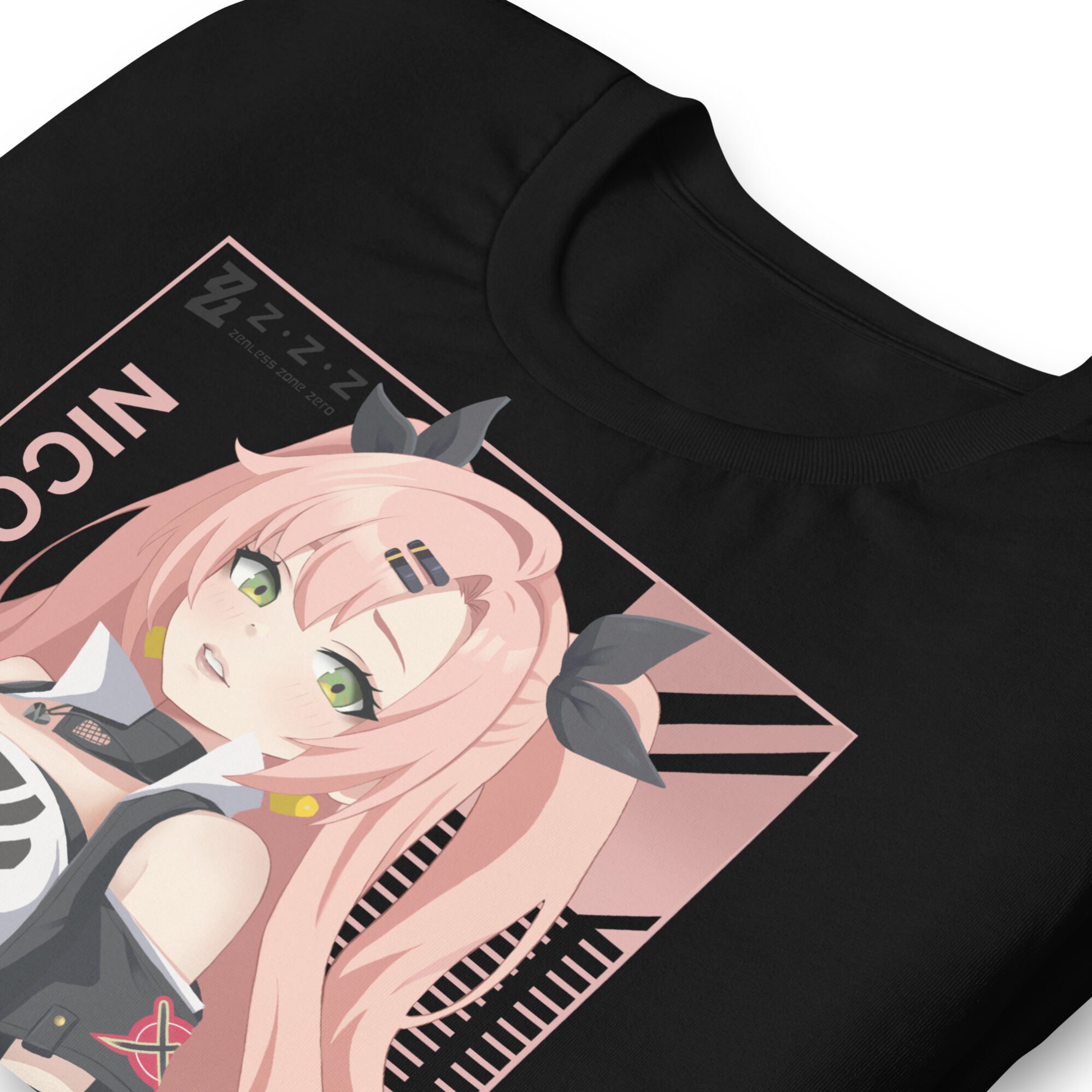 Zenless Zone Zero T-Shirt – Nicole Demara Design – Unisex Baumwollshirt in Weiß-Schwarz 8 Zenless Zone Zero T-Shirt – Nicole Demara Design – Unisex Baumwollshirt in Weiß-Schwarz