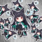 Zenless Zone Zero Sticker Miyabi Hoshimi – Gaming Aufkleber, wasserfest & UV-beständig, 6 cm, 2 Stück