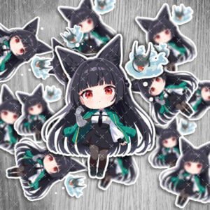 Zenless Zone Zero Sticker Miyabi Hoshimi – Gaming Aufkleber, wasserfest & UV-beständig, 6 cm, 2 Stück