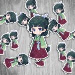 Die Tagebücher der Apothekerin Sticker – Mao Mao, wasserfest & UV-beständig, 6 cm, 2 Stück