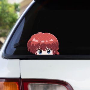 Ranma 1/2 Peeker Sticker – Anime Aufkleber, wasserfest & UV-beständig, 12 × 9 cm, 2 Stück