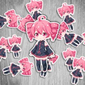 Vocaloid Sticker – Teto Kasane Aufkleber, wasserfest & UV-beständig, 6 cm, 2 Stück