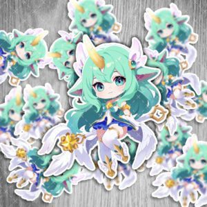 Zenless Zone Zero Sticker Jane Doe – Gaming Aufkleber, wasserfest & UV-beständig, 6 cm, 2 Stück