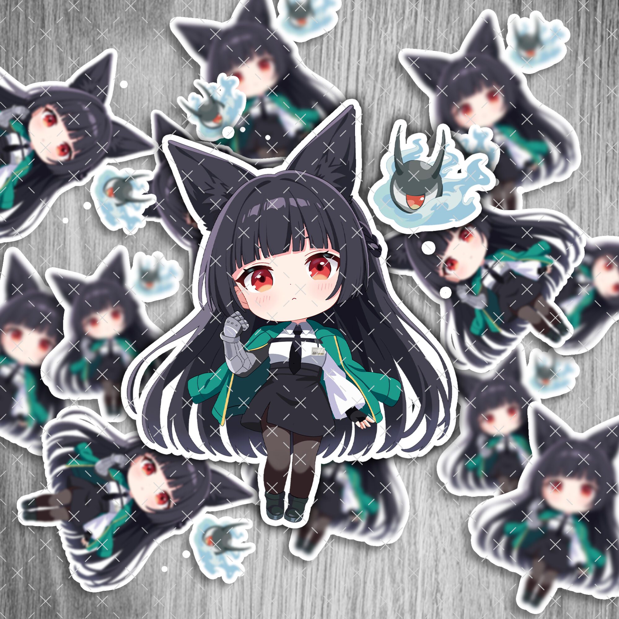 Zenless Zone Zero Sticker Miyabi Hoshimi – Gaming Aufkleber, wasserfest & UV-beständig, 6 cm, 2 Stück 1 Zenless Zone Zero Sticker Jane Doe – Gaming Aufkleber, wasserfest & UV-beständig, 6 cm, 2 Stück