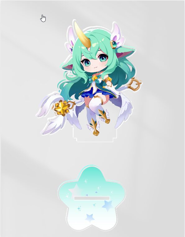 League of Legends Star Guardian Soraka Acryl Standee – 102x89 mm Figur mit stabilem Standfuß 3 League of Legends Star Guardian Soraka Acryl Standee – 102x89 mm Figur mit stabilem Standfuß – Bild 3