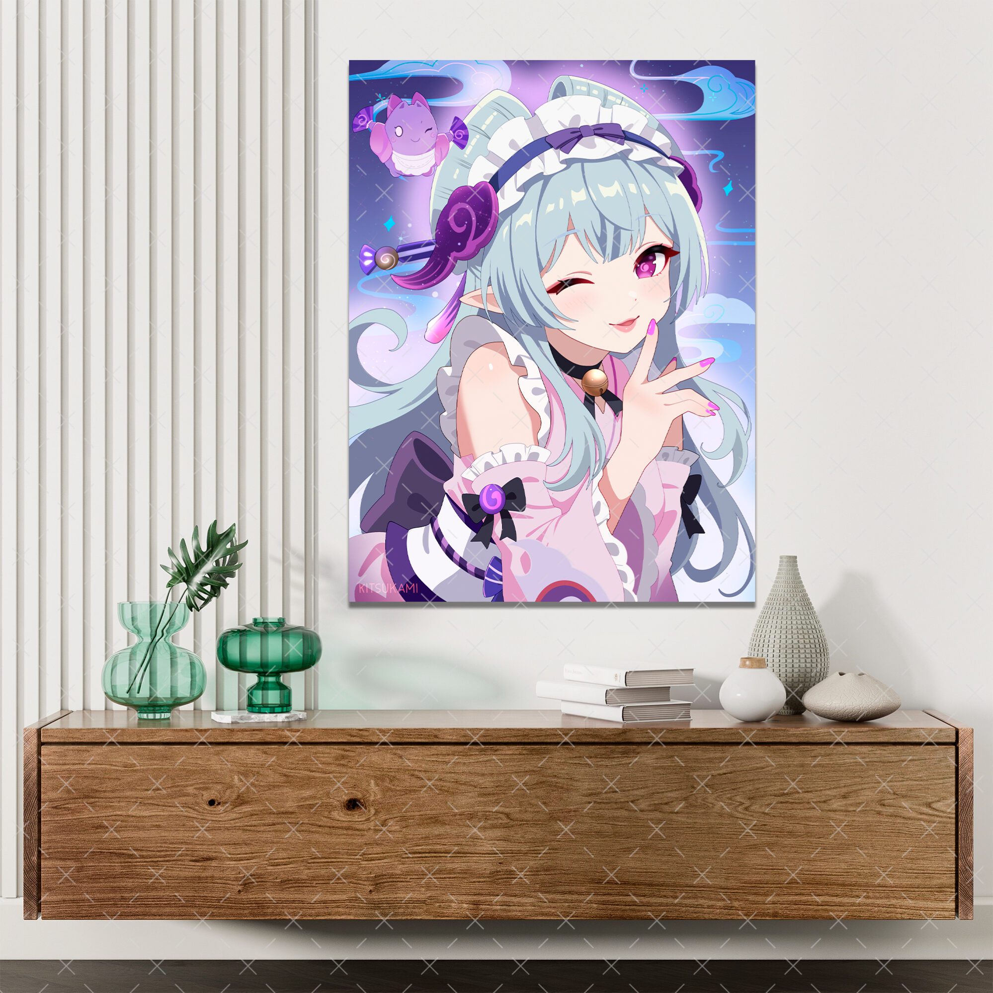 Genshin Impact Poster – Hochwertiger Druck mit Yumemizuki Mizuki-Motiv 1 Honkai Star Rail Poster Aventurine – Hochwertiger Druck auf 170g Papier