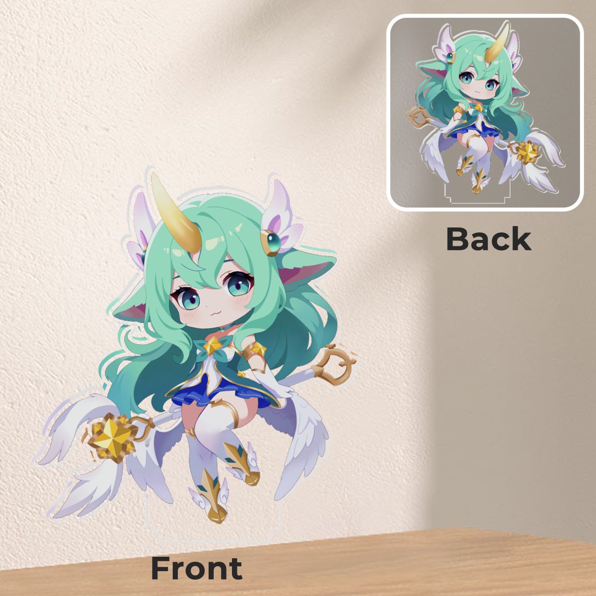 League of Legends Star Guardian Soraka Acryl Standee – 102x89 mm Figur mit stabilem Standfuß 4 League of Legends Star Guardian Soraka Acryl Standee – 102x89 mm Figur mit stabilem Standfuß