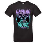 Gaming Mode T-Shirt – Schwarz/Weiß – Unisex Gamer Shirt – Perfekt für Zocker – Größen S–XXL