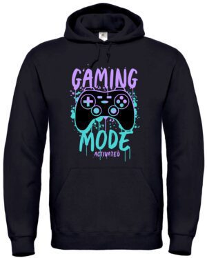 Gaming Mode T-Shirt – Schwarz/Weiß – Unisex Gamer Shirt – Perfekt für Zocker – Größen S–XXL