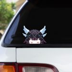 Genshin Impact Anime Autoaufkleber 2er Set – Peeker Otaku Gaming Sticker, Wasserfest & UV-Beständig, Ab 12 cm, Anime Gamer Decals für Auto, Laptop & Motorrad