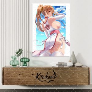 Dead or Alive Kasumi Poster Fanart UV beständig Premium Druck Gaming Anime Wanddeko Otaku Geschenk A6 A4 A3