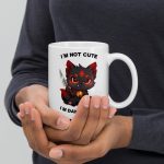 Kuroko Kaffeetasse 330ml Keramik weiß Kitsune Anime V Tuber PNG Tuber kawaii Otaku spülmaschinenfest mikrowellenfest