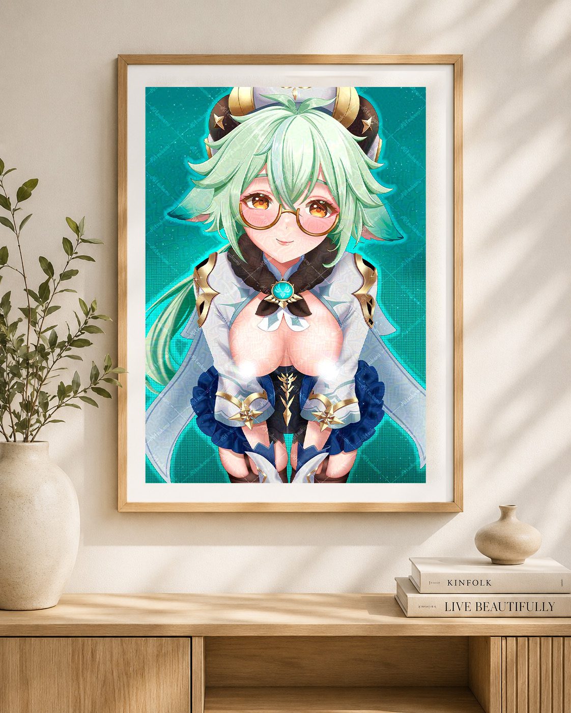 Sucrose Genshin Impact Fanart Poster – Standard oder 18+ – A5 bis A3 (Kopie) 2 Sucrose Genshin Impact Fanart Poster – Standard oder 18+ – A5 bis A3 (Kopie) – Bild 3