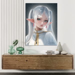 Frieren Anime Poster auf A3 und A4 Semi Glossy Papier