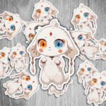 Wuthering Waves Abby Sticker – UV- und Wasserbeständig, Set mit Eigenem Design von Kitsukami