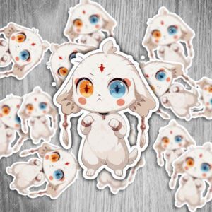 Wuthering Waves Abby Sticker – UV- und Wasserbeständig, Set mit Eigenem Design von Kitsukami