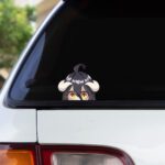 Anime Peeker Aufkleber "Albedo Overlord" – Wasserfest & UV-Beständig, 2er-Set für Autos