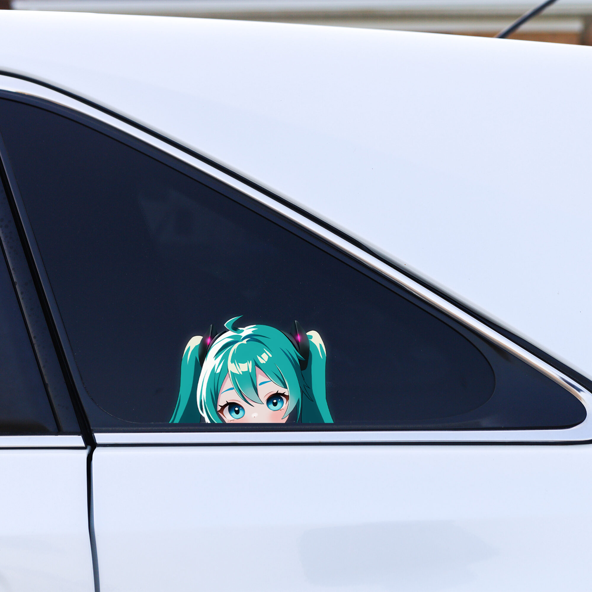 Anime Peeker Aufkleber "Miku Hatsune Magical Mirai" – 2 Stück, Wasserfest & UV-Beständig für Autos 3 Anime Peeker Aufkleber "Miku Hatsune Magical Mirai" – 2 Stück, Wasserfest & UV-Beständig für Autos