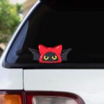 Anime Peeker Aufkleber "Zenless Zone Zero Bangboo" – 2 Stück, 12-13 cm, Sharkboo & Devilboo Designs, Wasserfest & UV-Beständig