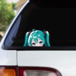 Anime Peeker Aufkleber "Miku Hatsune Magical Mirai" – 2 Stück, Wasserfest & UV-Beständig für Autos