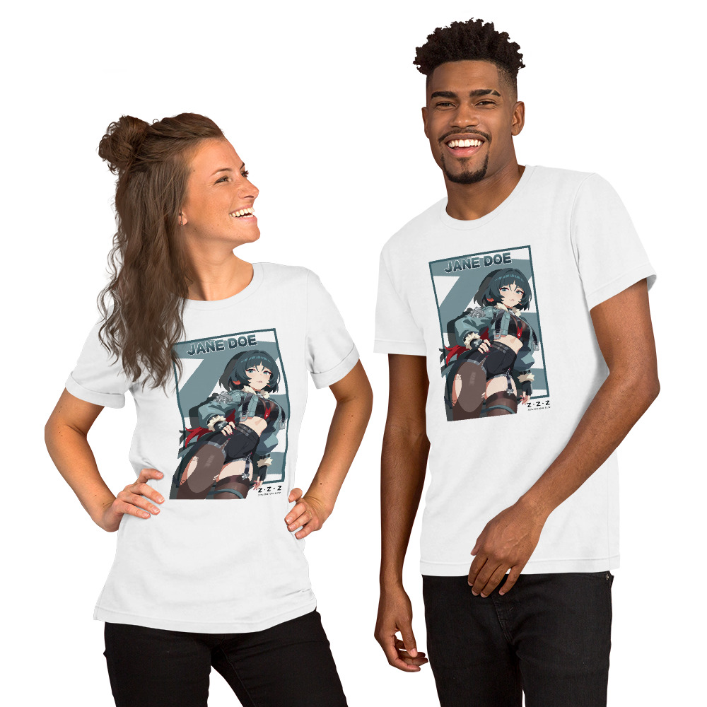 Zenless Zone Zero T-Shirt – Gaming-Shirt mit hochwertigem Jane-Doe-Design – Unisex – Weiß oder Schwarz 1 Zenless Zone Zero T-Shirt – Gaming-Shirt mit hochwertigem Jane-Doe-Design – Unisex – Weiß oder Schwarz