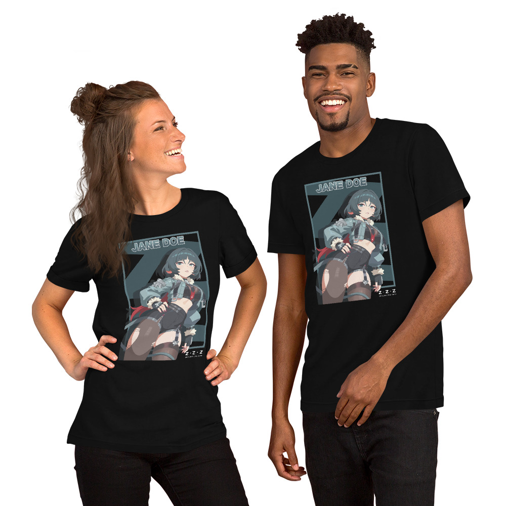 Zenless Zone Zero T-Shirt – Gaming-Shirt mit hochwertigem Jane-Doe-Design – Unisex – Weiß oder Schwarz 2 Zenless Zone Zero T-Shirt – Gaming-Shirt mit hochwertigem Jane-Doe-Design – Unisex – Weiß oder Schwarz