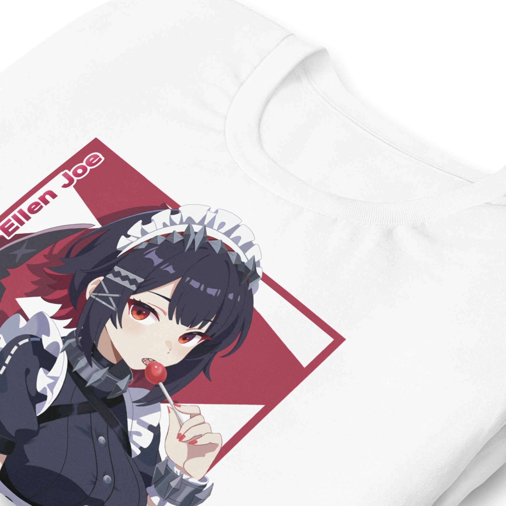 Zenless Zone Zero T-Shirt mit Ellen Joe Motiv – Unisex, Weiß/Schwarz, 100 % Baumwolle 9 Zenless Zone Zero T-Shirt mit Ellen Joe Motiv – Unisex, Weiß/Schwarz, 100 % Baumwolle