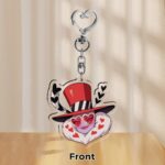 Hazbin Hotel Schlüsselanhänger – Valentino Acrylanhänger, kratzfest