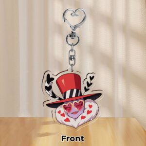 Hazbin Hotel Schlüsselanhänger – Valentino Acrylanhänger, kratzfest