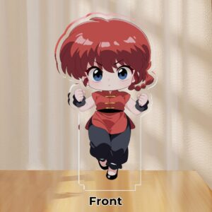 Ranma 1/2 Acryl Standee – Ranma oder Shampoo Figur, 74 mm Höhe, stabiler Standfuß