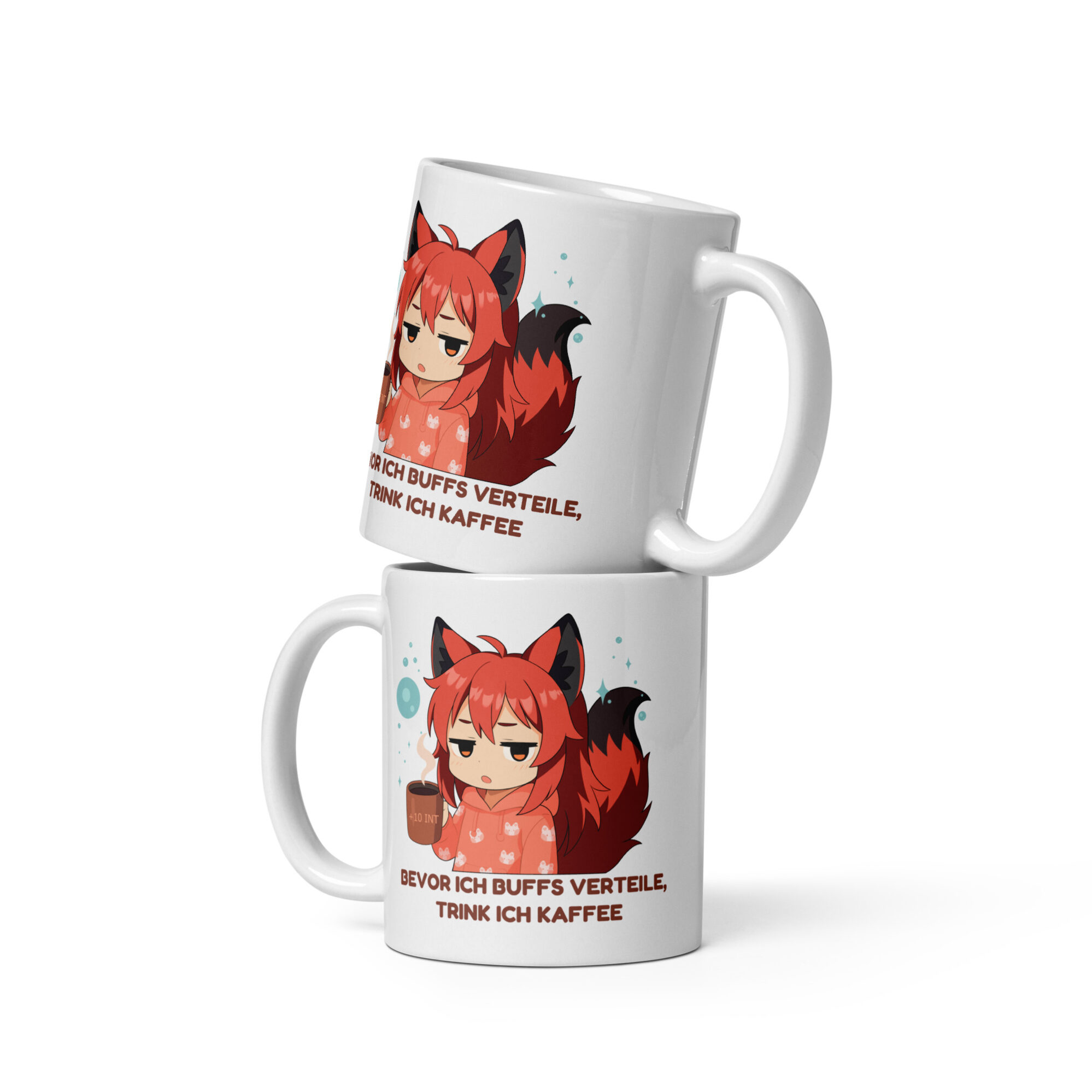 Lustige Gaming Tasse mit Anime Fuchs Kitsumi Motiv – Weiß, 330 ml, Mikrowellen- & Spülmaschinenfest - Design von Kitsukami 3 Lustige Gaming Tasse mit Anime Fuchs Kitsumi Motiv – Weiß, 330 ml, Mikrowellen- & Spülmaschinenfest - Design von Kitsukami