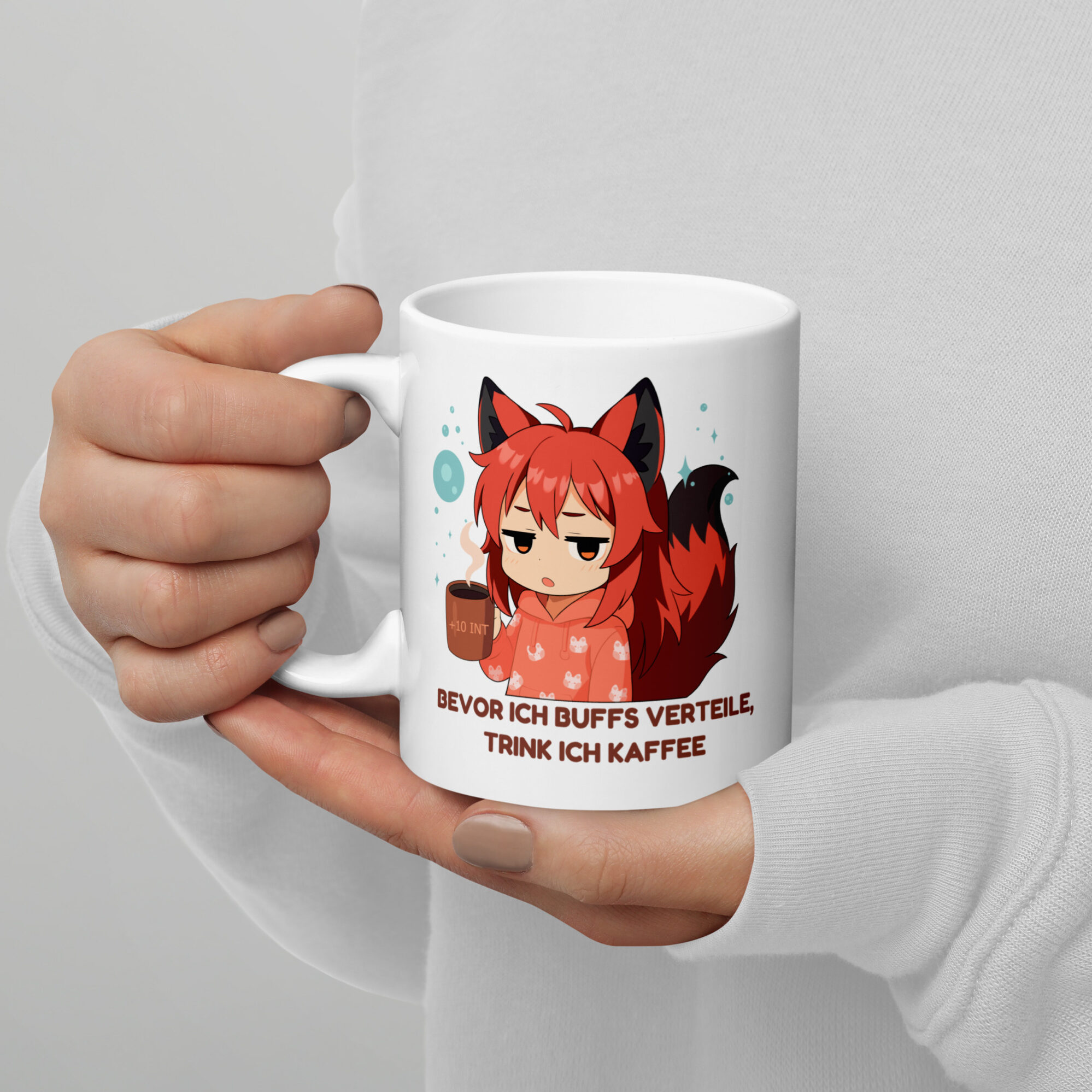 Lustige Gaming Tasse mit Anime Fuchs Kitsumi Motiv – Weiß, 330 ml, Mikrowellen- & Spülmaschinenfest - Design von Kitsukami 4 Lustige Gaming Tasse mit Anime Fuchs Kitsumi Motiv – Weiß, 330 ml, Mikrowellen- & Spülmaschinenfest - Design von Kitsukami