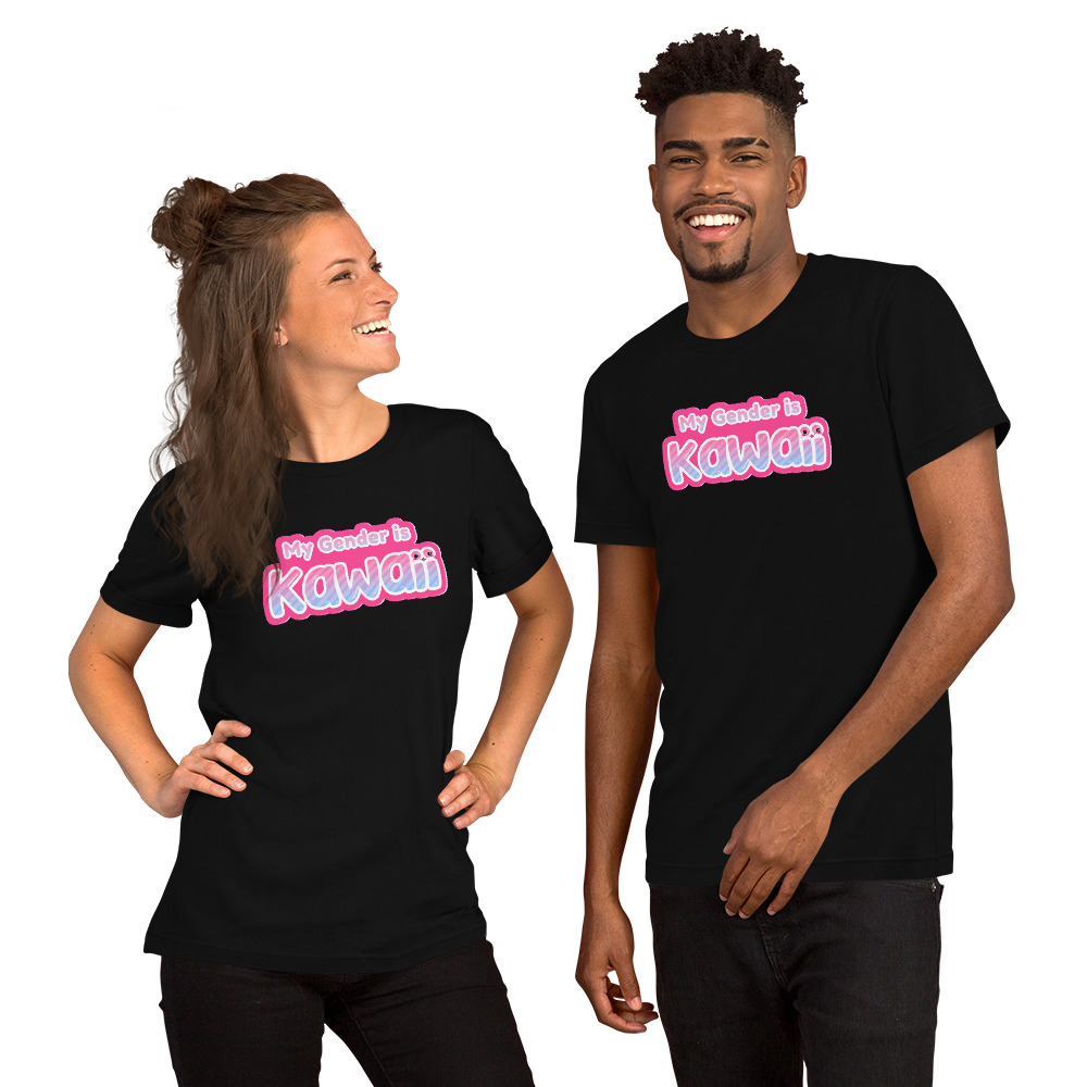 My Gender ist Kawaii T-Shirt im Anime Gaming Style aus Baumwolle 1 My Gender ist Kawaii T-Shirt im Anime Gaming Style aus Baumwolle