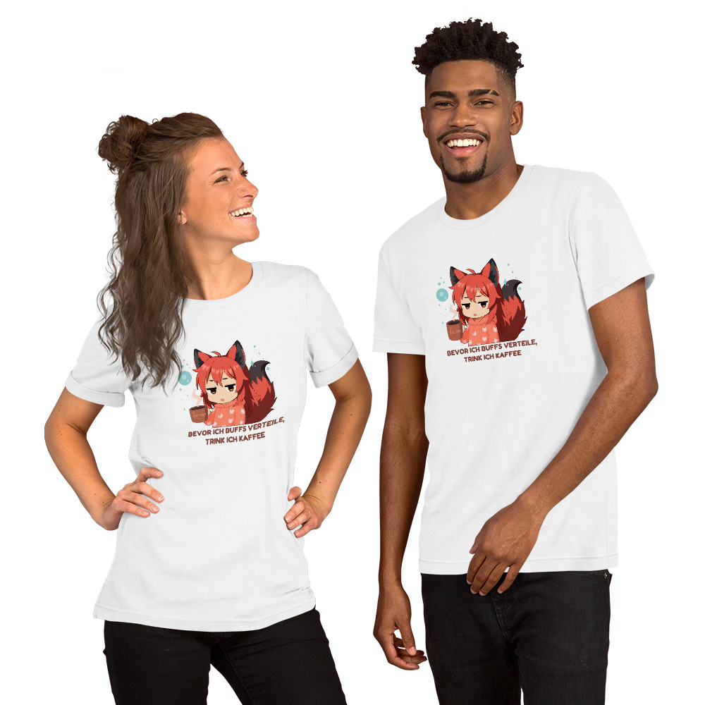 Witziges Gaming T-Shirt mit Kitsune Chibi Design – Kaffee Spruch für Nerds & Zocker – Unisex Shirt von Kitsukami 4 Witziges Gaming T-Shirt mit Kitsune Chibi Design – Kaffee Spruch für Nerds & Zocker – Unisex Shirt von Kitsukami
