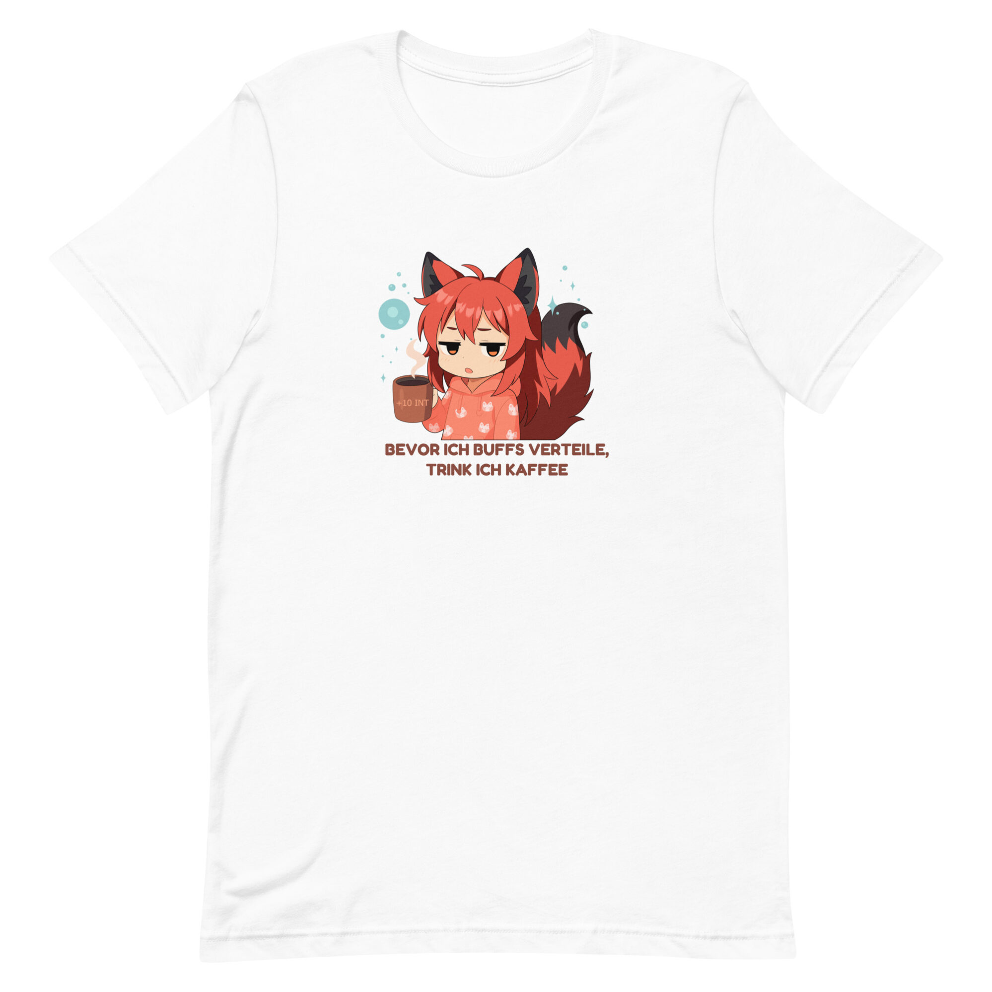 Witziges Gaming T-Shirt mit Kitsune Chibi Design – Kaffee Spruch für Nerds & Zocker – Unisex Shirt von Kitsukami 5 Witziges Gaming T-Shirt mit Kitsune Chibi Design – Kaffee Spruch für Nerds & Zocker – Unisex Shirt von Kitsukami