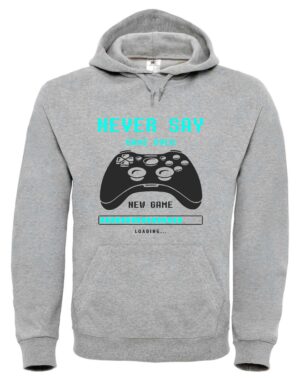 Gamer T-Shirt „Never Say Game Over“ – Gaming Shirt mit Controller-Motiv & Spruch
