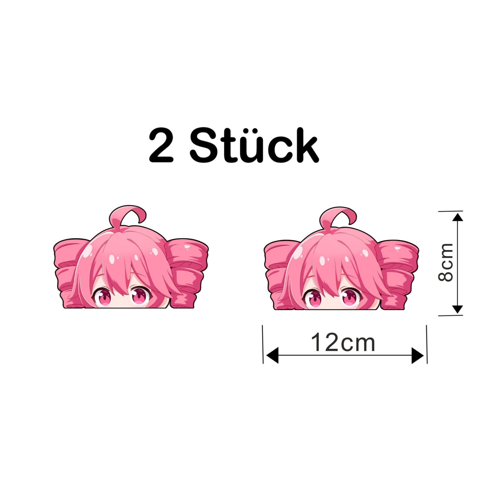 Vocaloid Peeker Sticker – Teto Anime Design | 2er Set | UV-beständig & wasserfest 3 Gaming Mode T-Shirt – Schwarz/Weiß – Unisex Gamer Shirt – Perfekt für Zocker – Größen S–XXL